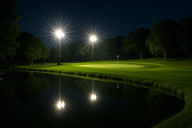 night-golf-water